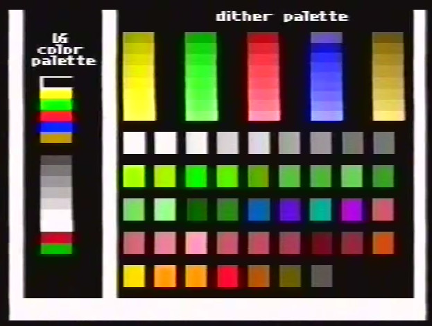[16 Colour Palette and Dithered Colours from it]