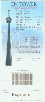 [CN Tower Ticket]