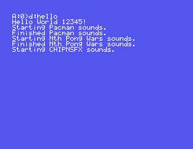 [Video of Sound Tests running]